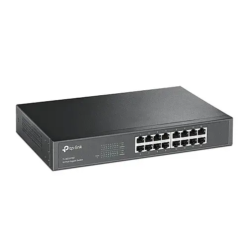 Комутатор TP-Link TL-SG1016D (16хGE, метал)