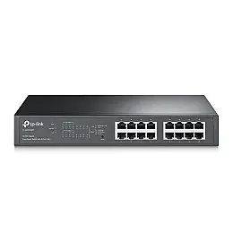 Комутатор TP-LINK TL-SG1016PE (8хGE PoE+, 8xGE, 100W макс, метал, easysmart)
