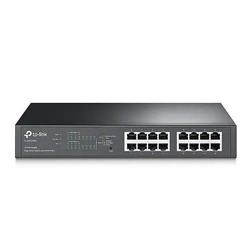 Комутатор TP-LINK TL-SG1016PE (8хGE PoE+, 8xGE, 100W макс, метал, easysmart)