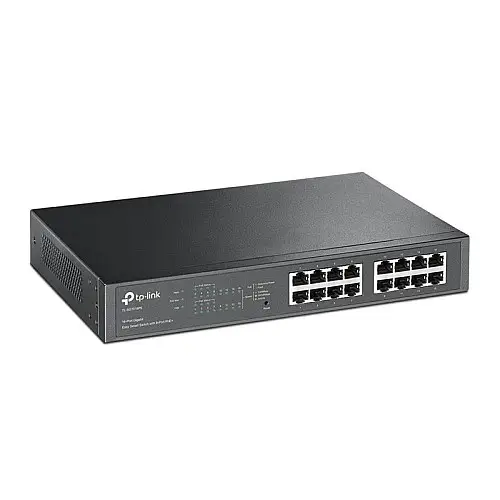 Комутатор TP-LINK TL-SG1016PE (8хGE PoE+, 8xGE, 100W макс, метал, easysmart)
