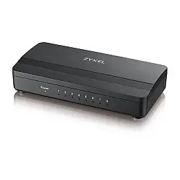 Комутатор ZYXEL GS-108S v2 (GS-108SV2-EU0101F) (8xGE, пластиковий корпус)