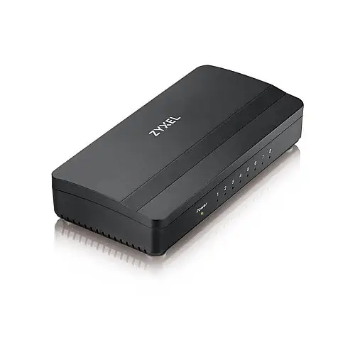 Комутатор ZYXEL GS-108S v2 (GS-108SV2-EU0101F) (8xGE, пластиковий корпус)
