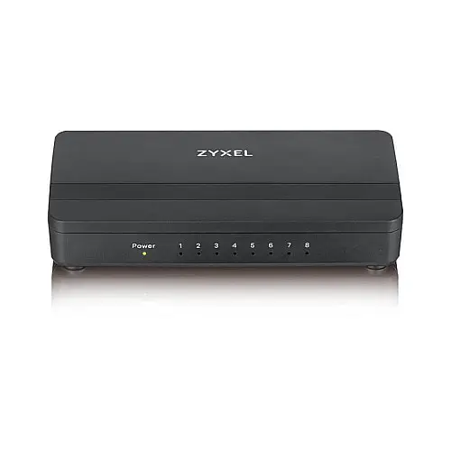 Комутатор ZYXEL GS-108S v2 (GS-108SV2-EU0101F) (8xGE, пластиковий корпус)