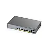Комутатор ZYXEL GS1350-12HP (8xGE PoE+, 2xGE, 2xSFP, макс 130W, L2, метал)