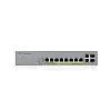 Комутатор ZYXEL GS1350-12HP (8xGE PoE+, 2xGE, 2xSFP, макс 130W, L2, метал)