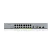 Комутатор ZYXEL GS1350-18HP (16xGE PoE, L2, 2xRJ-45/SFP, PoE 250W, метал)