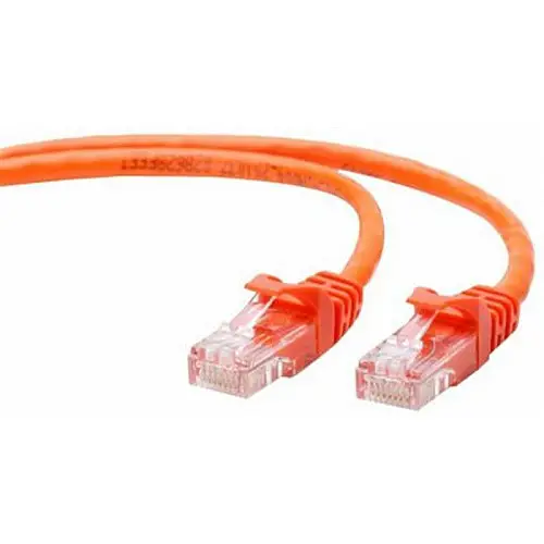 Патч-корд UTP Cablexpert PP12-0.5M/O литий 50u" штекер з защелкою 0.5 м оранжевий