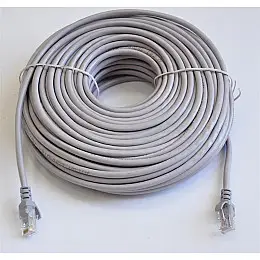 Патч-корд литой UTP Atcom RJ45 Cat.5e 30м серый 4964
