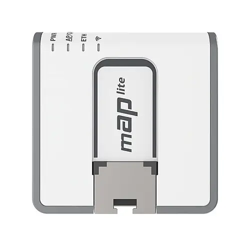 Точка доступу Mikrotik mAP lite (RBMAPL-2ND) (1x10/100 Ethernet порти, 1.5 dBi)
