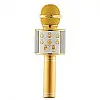 Беспроводный Bluetooth караоке микрофон с изменением голоса WSTER WS-858 Золотой Original Gold