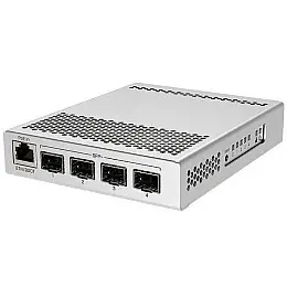 Комутатор MikroTik CRS305-1G-4S+IN (1x1GE, 4xSFP+, Двійне живлення, L3)