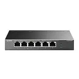 Комутатор TP-Link TL-SF1006P (2хFE, 4xFE PoE+, макс PoE 67W)