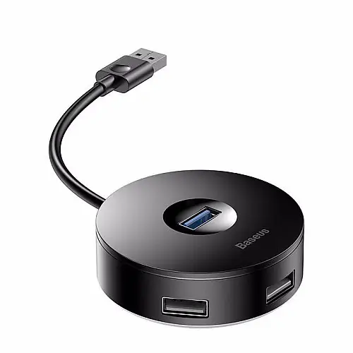 Адаптер HUB Baseus Round Box USB3.0 to 1USB 3.0+3USB 2.0 CAHUB-F01 Чорний