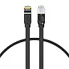 Патч-корд Baseus сетевой кабель Ethernet Cat6 RJ 45 Gigabit Network PCWL-E01 8м плоский Черный