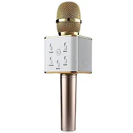 Беспроводной микрофон BTB караоке bluetooth Q7 Gold (53590)