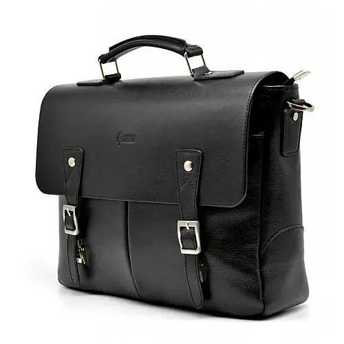 Мужская сумка-портфель из кожи GA-3960-4lx TARWA Черный