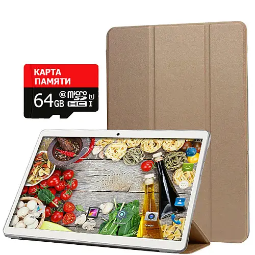 Планшет-телефон Adronix MT232 3G Gold 2/32GB + Чехол-книжка + Карта пам'яті 64GB