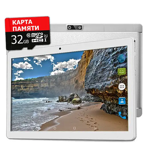 Планшет - телефон Hoozo X1001 Lite Full HD 32Gb LTE Silver + Карта пам'яті 32GB