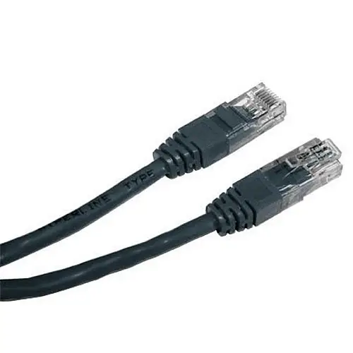 Патч-корд UTP Cablexpert PP12-1.5M/BK литой 50u" штекер с защелкой 1.5 м черный
