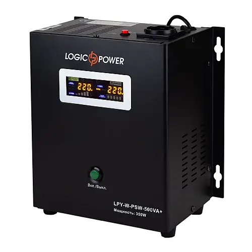 Источник безперебійного живлення Logicpower LPY-W-PSW-500 ВА / 350 Вт лінійно-інтерактивний з правильною синусоїдою