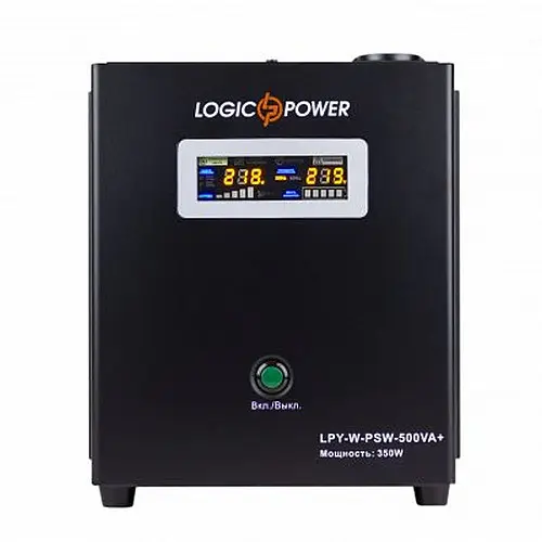 Источник безперебійного живлення Logicpower LPY-W-PSW-500 ВА / 350 Вт лінійно-інтерактивний з правильною синусоїдою