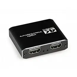 Адаптер Cablexpert HDMI USB+3.5 мм F/F Чорний (UHG-4K2-01)