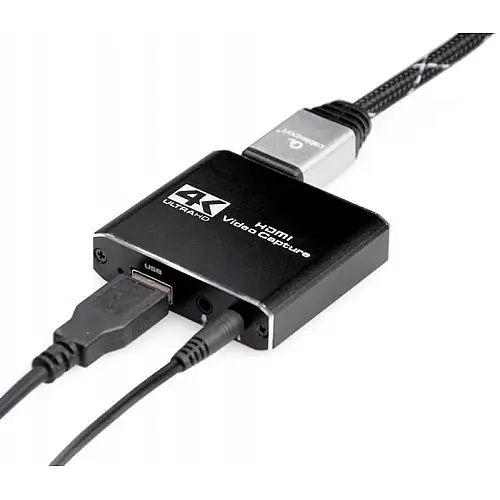 Адаптер Cablexpert HDMI USB+3.5 мм F/F Чорний (UHG-4K2-01)
