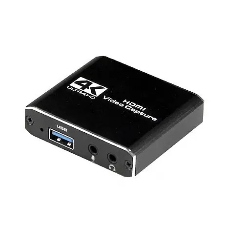 Адаптер Cablexpert HDMI USB+3.5 мм F/F Чорний (UHG-4K2-01)