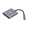 Адаптер-переходник Maxxter 2хHDMI USB Type-C V 2.0 F/M 0.1 м Grey (V-CM-2HDMI)