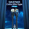 Патч-корд Vention CAT 8 SFTP Ethernet Slim Type 1.5 м Black IKIBG