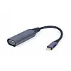 Адаптер Cablexpert VGA USB Type-C F/M 0.15 м Black (A-USB3C-VGA-01)