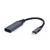 Адаптер Cablexpert DisplayPort USB Type-C F/M 0.15 м Black (A-USB3C-DPF-01)