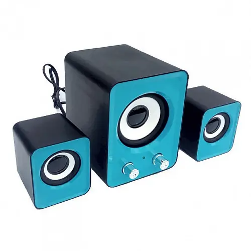 Компьютерные колонки RIAS FT-202 2.1 9W Blue (3_00454)