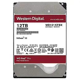 Накопичувач HDD SATA 12.0TB WD Red Pro NAS 7200rpm 256MB (WD121KFBX)