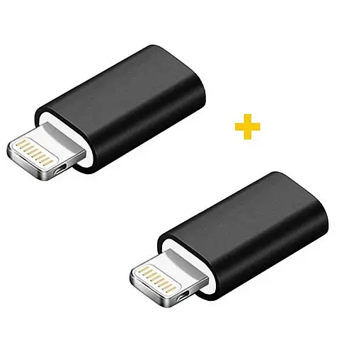 Адаптер XoKo AC-005 micro USB Lightning F/M 2шт Чорний (XK-AC005-BK2)
