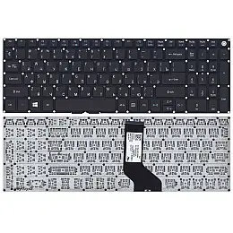 Клавіатура для ноутбука Acer Aspire 3 A315-32 чорна без рамки прямий Enter
