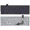 Клавіатура для ноутбука Asus VivoBook X542B PWR чорна без рамки прямий Enter