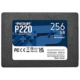 Накопичувач SSD 256GB Patriot P220 2.5" SATAIII TLC (P220S256G25)