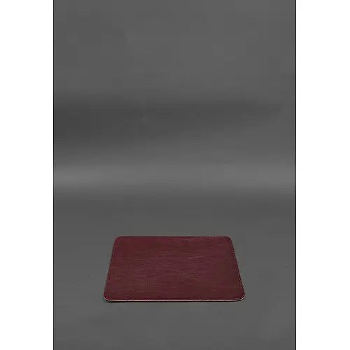 Коврик для мышки из натуральной кожи 1.0 бордовый краст BlankNote
