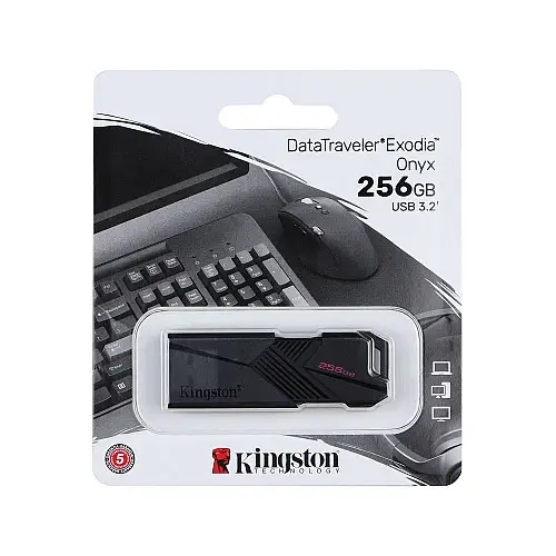 Флешка ЮСБ King DT Exodia Onyx 256Гб USB Flash Drive 3.2 Чорна