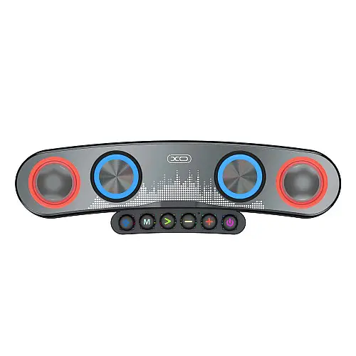 Портативна колонка блютуз XO F36 Speaker з RGB 2400 mAh Чорна