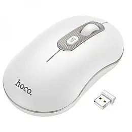 Беспроводная оптическая Мышка Hoco GM21 2.4G Bluetooth 4.0V 1000 - 1600 DPI Бело-Серый