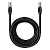Сетевий кабель RJ45 Baseus CAT5 B00133206111-06 RJ45 круглий 8 м Black