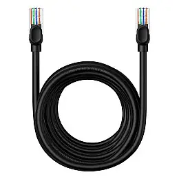 Сетевой кабель RJ45 Baseus CAT5 B00133206111-06 RJ45 круглый 8 м Black
