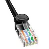 Сетевий кабель RJ45 Baseus CAT5 B00133206111-06 RJ45 круглий 8 м Black
