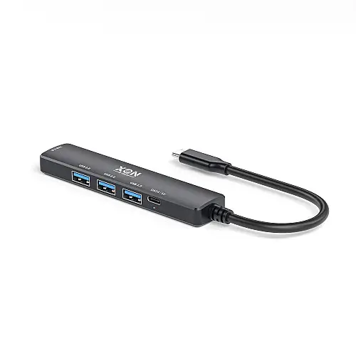 USB-хаб XON SmartHub 5 в 1 Type-С 4xUSB3.0 + Type-C Черный (UHCHP055300B 5122)
