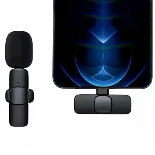 Беспроводной петличный микрофон RIAS K8 Type-C Lightning Black (3_04141)