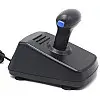 Провідний ігровий кермо RIAS Steering Wheel 4в1 з педалями та коробкою передач Black-Blue (3_04451)