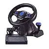 Провідний ігровий кермо з педалями RIAS Vibration Steering wheel 3в1 (4_00342)