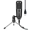 Конденсаторный микрофон Manchez U18 со штативом USB Black